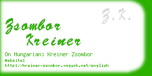 zsombor kreiner business card